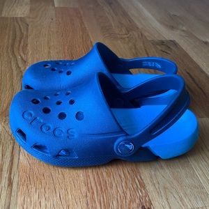 Boys blue crocs 11c